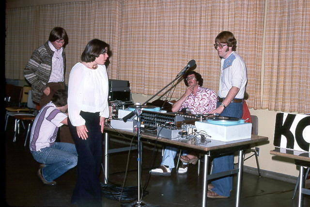 KCPR fundraising dance: ?, ?, Paula, Frank & Russ
